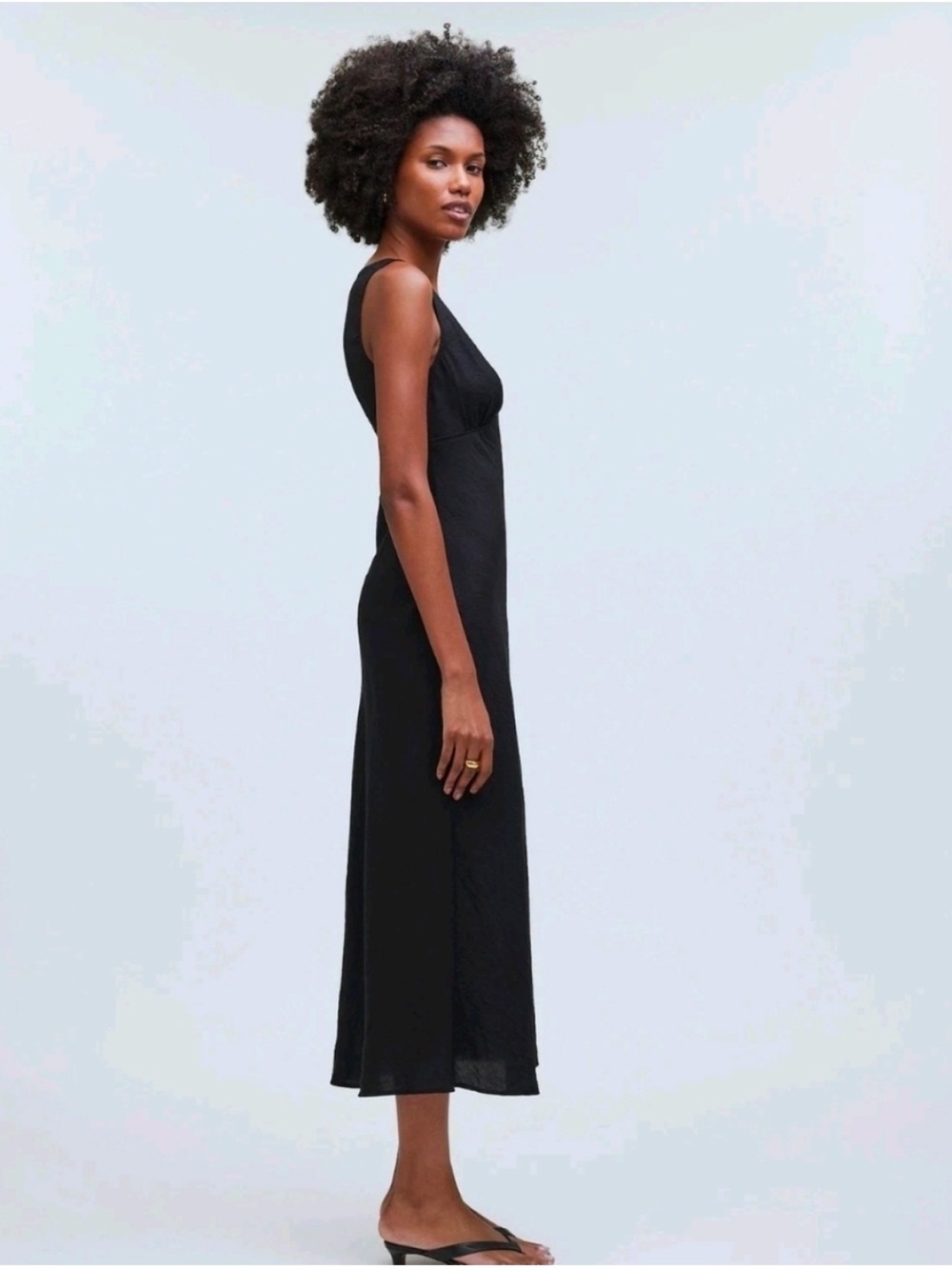 Madewell Black Sleeveless Dress